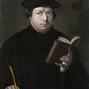 Martin Luther 1483-1546 - engraving - 19th century