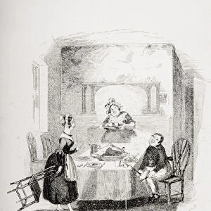 Mary and the fat boy, illustration from The Pickwick Papers by Charles Dickens