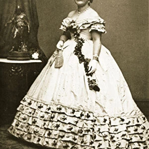 Mary Todd Lincoln, 1865 (b / w photo)