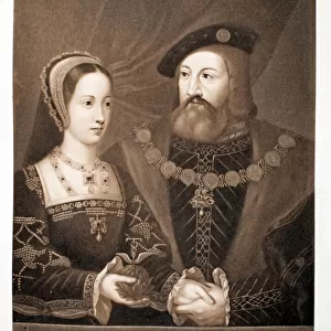 Mary Tudor and Charles Brandon, Duke of Suffolk, c. 1515, pub. 1902 (collotype)