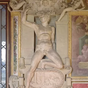 Masculine figure from the Gallery of Francois I (1494-1547) 1535-40 (stucco)