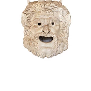 Mask of a satyr (marble)