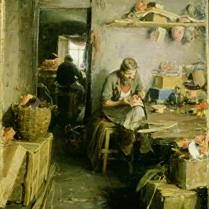 In the Mask Studio, 1897 (oil on canvas)