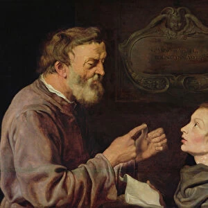 Master and Pupil, 1620 (oil on panel)