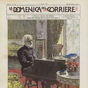 Master Verdi, on the 86th Anniversary of His Birth (colour litho)