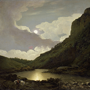 Matlock Tor by Moonlight, c. 1777-80 (oil on canvas)