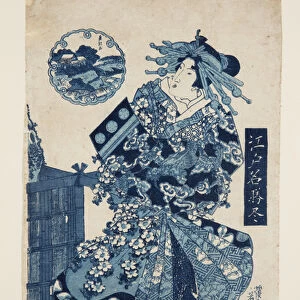 Matsuchiyama (colour woodblock print)