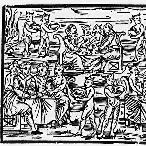 The meal of the witches on the Sabbath - "Compendium Maleficarum"