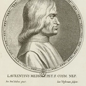 Medaillon de Laurent de Medicis (engraving)