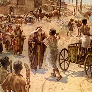 The meeting of Jacob and Joseph in Egypt - Bible