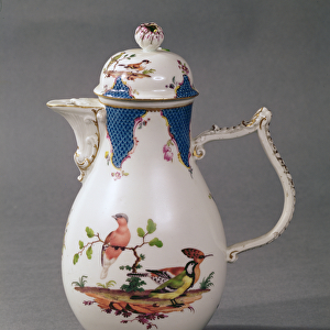 Meissen porcelain coffee pot, c. 1760 (porcelain)