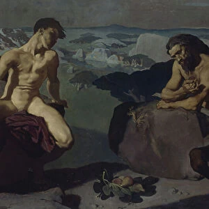 Melampus and the Centaur, 1919 (oil on canvas)