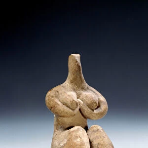 Mesopotamie: statuette of fecondite in terracotta style Halaf. 4500 BC