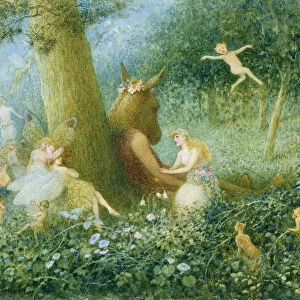 A Midsummer Nights Dream, 1895 (w / c with bodycolour on paper)