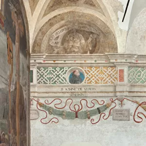 Milan, Cenacolo Refectory, Donato Montorfano, Wall Decoration, Round depicting Blessed Giovanni da Vercelli