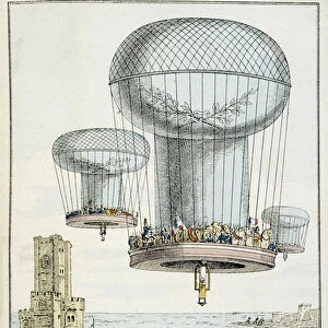 Military Balloon Descent Project to England, 1801