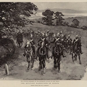 The Military Manoeuvres in Sussex (litho)