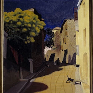 Mimosas in bloom in Cagnes in 1921 Painting by Felix Vallotton (1865-1925)