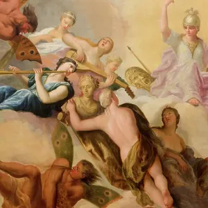 Minerva Surrounded by the Arts and Sciences Print