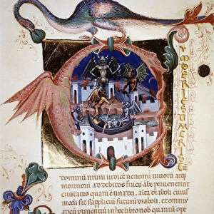 A miniature "A"letter representing the city of the devil