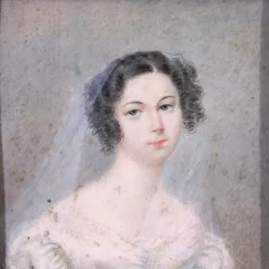 Miniature of Evelina Hanska (1801-82) 1825 (w / c)