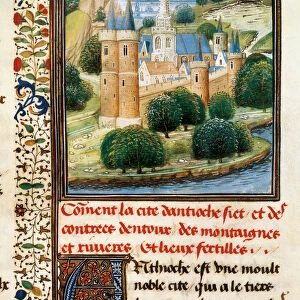 Miniature of First crusade, William of Tyre (1130-1185)