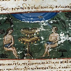 Miniature original fishing from "Codex de l Octateuque du Serail"(ms