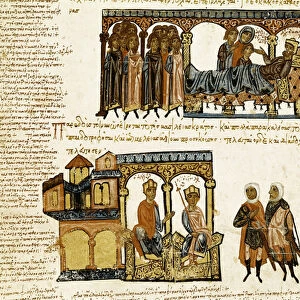 Miniature from "Synopsis historiarum"or "Byzantine Chronicles"