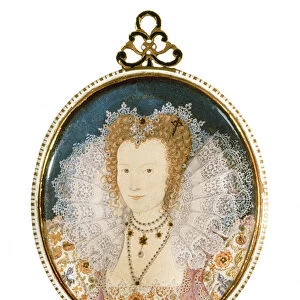 Miniature of an unknown lady (w / c on vellum)