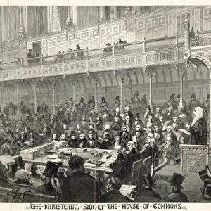The Ministerial Side of the House of Commons (engraving)