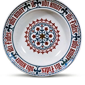 Minton dish designed by Pugin, 1851 (ceramic)