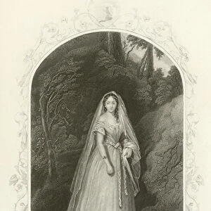 Miss Cooper as Helena, A Midsummer Nights Dream, Act II, scene iii (engraving)