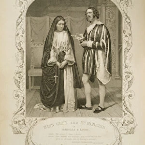 Miss Glyn as Isabella and Mr Hoskins as Lucio, Act I Scene 4, in Measure for Measure