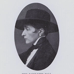 Miss Radclyffe Hall (b / w photo)