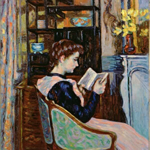 Mlle. Guillaumin reading, 1907