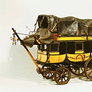 Model of a forty seat omnibus (painted wood)