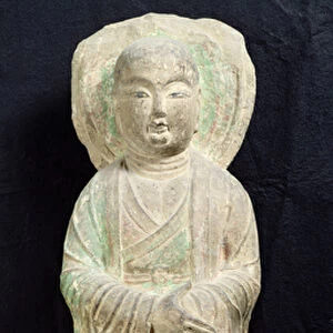 Monk, from Dunhuang, Gansu Province (stone)