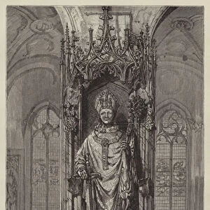 Monument of Bishop Rodolph von Scherenberg, Wurzburg Cathedral, AD 1495 (engraving)