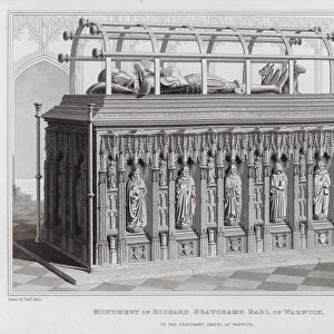 Monument of Richard Beauchamp, Earl of Warwick, in the Beauchamp Chapel at Warwick (engraving)