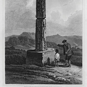 Monumental Pillar, near Wooler, Northumberland (engraving)
