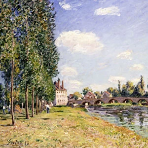 The Moret Bridge in the summer, 1888 (oil on canvas)