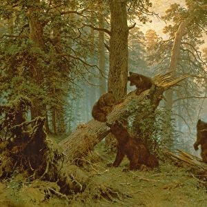 Morning in a Pine Forest, 1889 (oil on canvas)