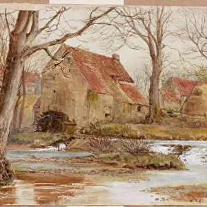 Morwick Mill, on the Coquet (bodycolour on paper)