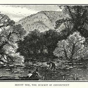 Mount Tom, the summit of Connecticut (litho)