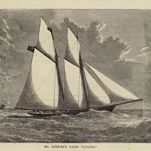 Mr Ashburys Yacht "Livonia"(engraving)