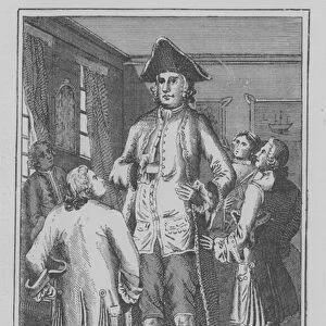 Mr Henry Blacker, the British Giant (engraving)