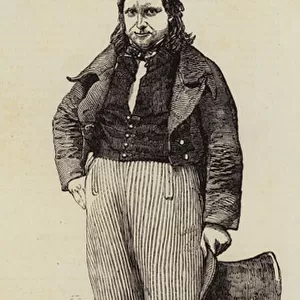 Mr Josh Silsbee, the Yankee Comedian, at the Adelphi Theatre (engraving)