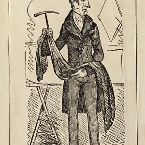 Mr Sowerberry from Oliver Twist (engraving)