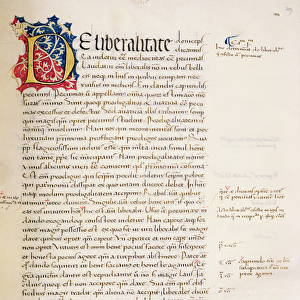 Ms. 228, f. 29r: Page from Aristotles Nicomachean Ethics and Politics
