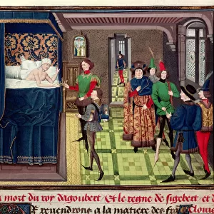 Ms 5089-90 The Death of King Dagobert I (c. 603-639) from